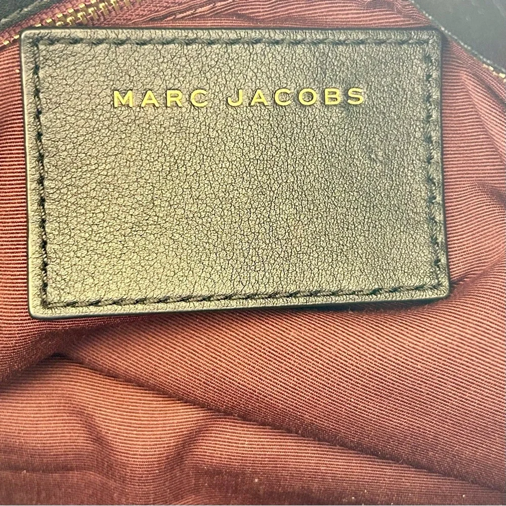 Marc Jacobs Noho Black Leather Gold Hardware Satchel Doctor Tote Bag